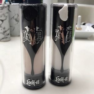 Kat Von D lock it liquid primer and foundation.